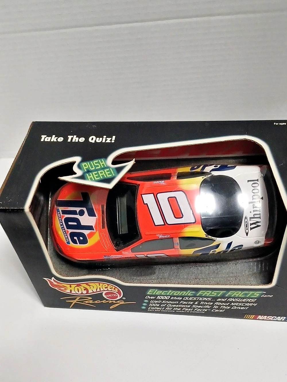 Hot Wheels Ricky Rudd #10 Tide Electronic Fast Facts NASCAR 1:24 Scale Die-Cast